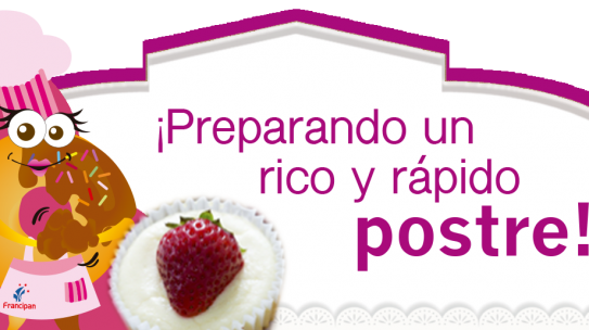 Preparando un rico postre rico y rapido