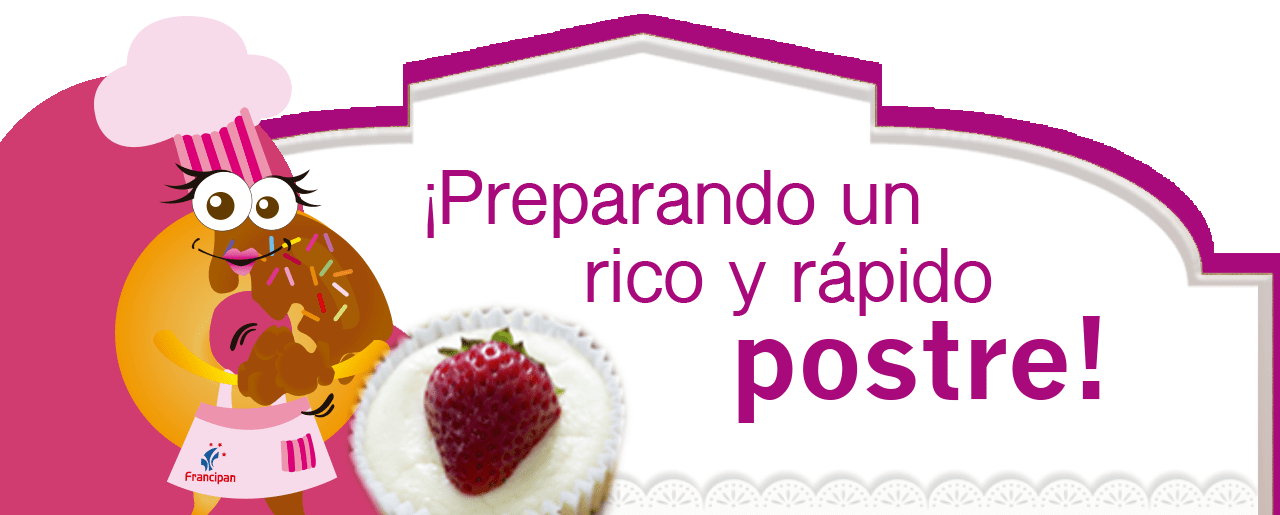 Preparando un rico postre rico y rapido